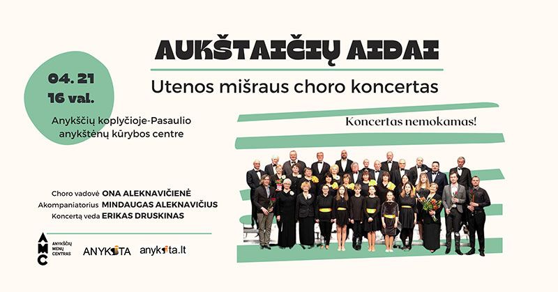 Utenos mišraus choro koncertas „Aukštaičių aidai“