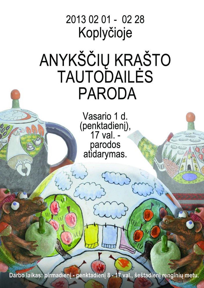 Anykščių krašto tautodailės parodos atidarymas