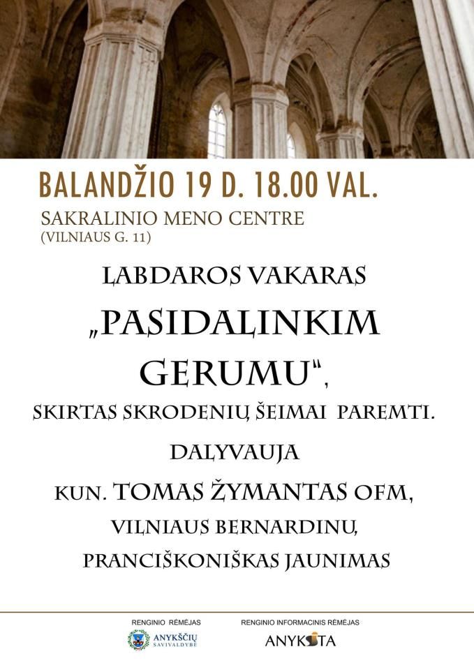 Labdaros vakaras „Pasidalinkim gerumu“