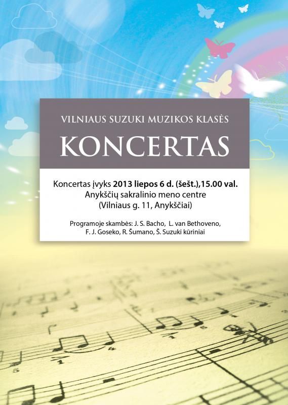 Vilniaus Suzuki muzikos klasės koncertas