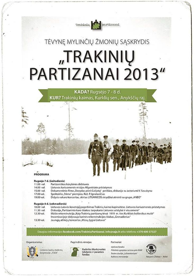 Tėvynę mylinčių žmonių sąskrydis „Trakinių partizanai“ (2013) - Pirmoji diena
