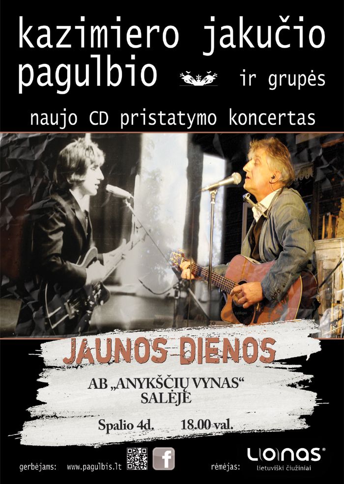 Kazimiero Jakučio Pagulbio ir grupės naujo CD pristatymo koncertas „Jaunos dienos“