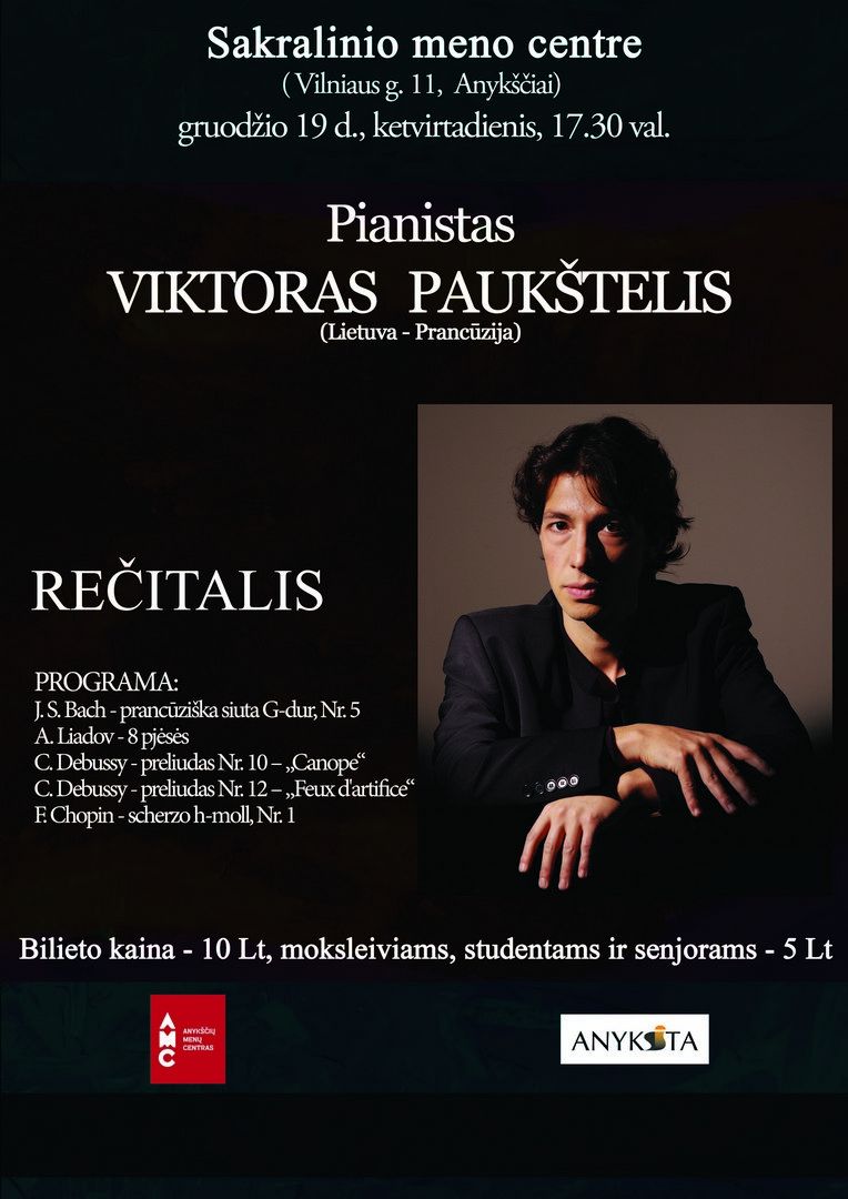 Pianisto Viktoro Paukštelio rečitalis