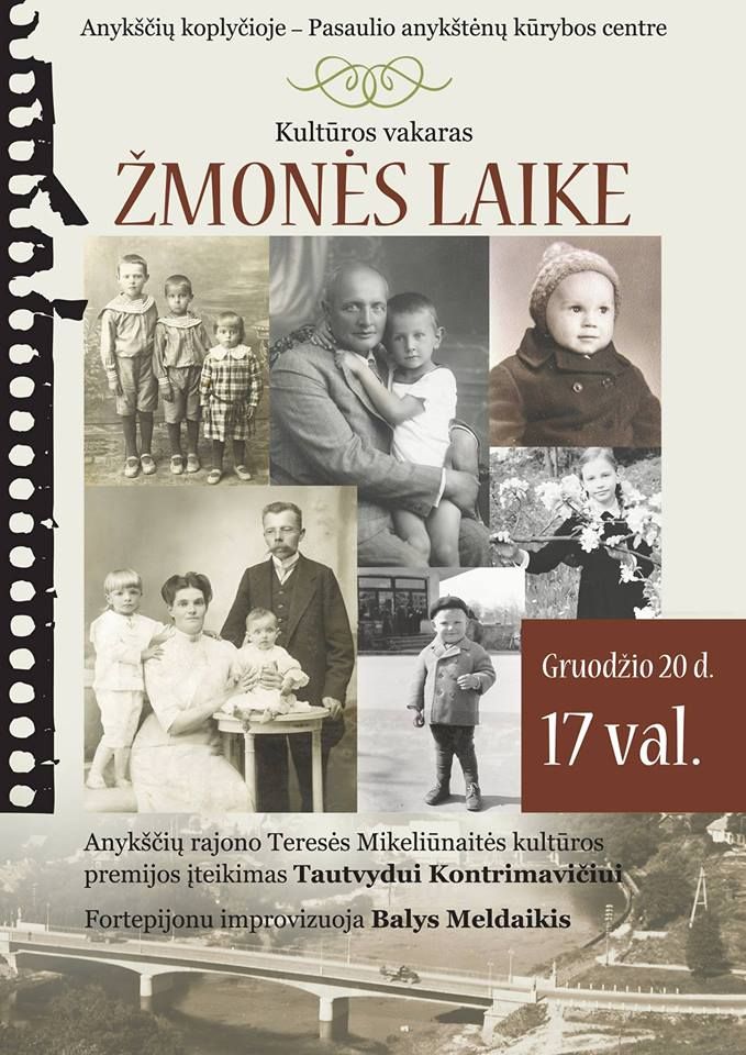 Kultūros vakaras „Žmonės laike“