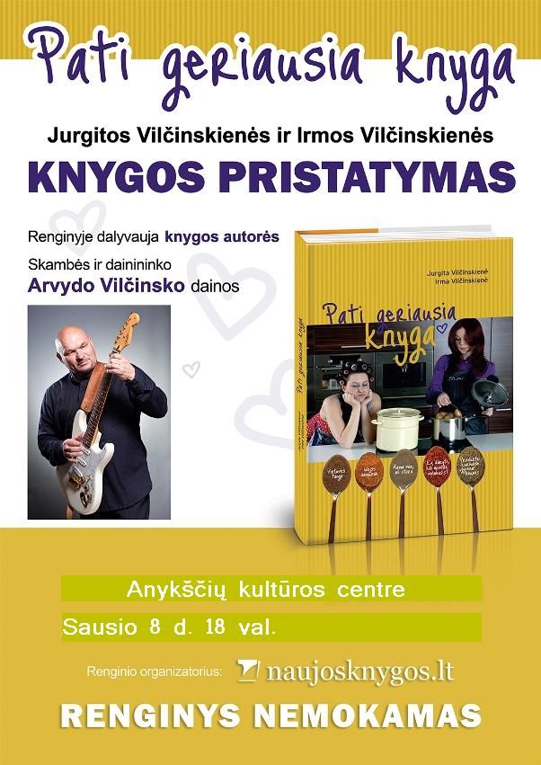 Knygos pristatymas ir A. Vilčinsko koncertas