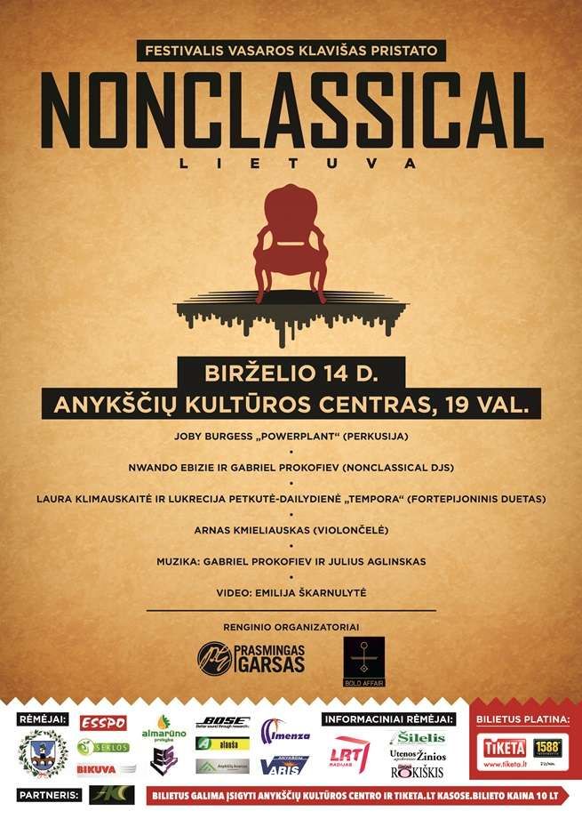 Festivalis „Vasaros klavišas“ pristato „NONCLASSICAL LIETUVA“