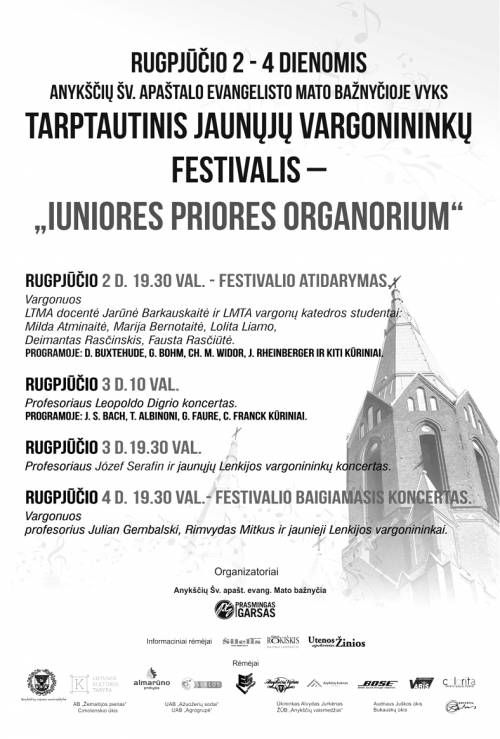 Jaunųjų vargonininkų festivalis „Juniores priores organorium“ (2014) - Profesoriaus Leopoldo Digrio koncertas