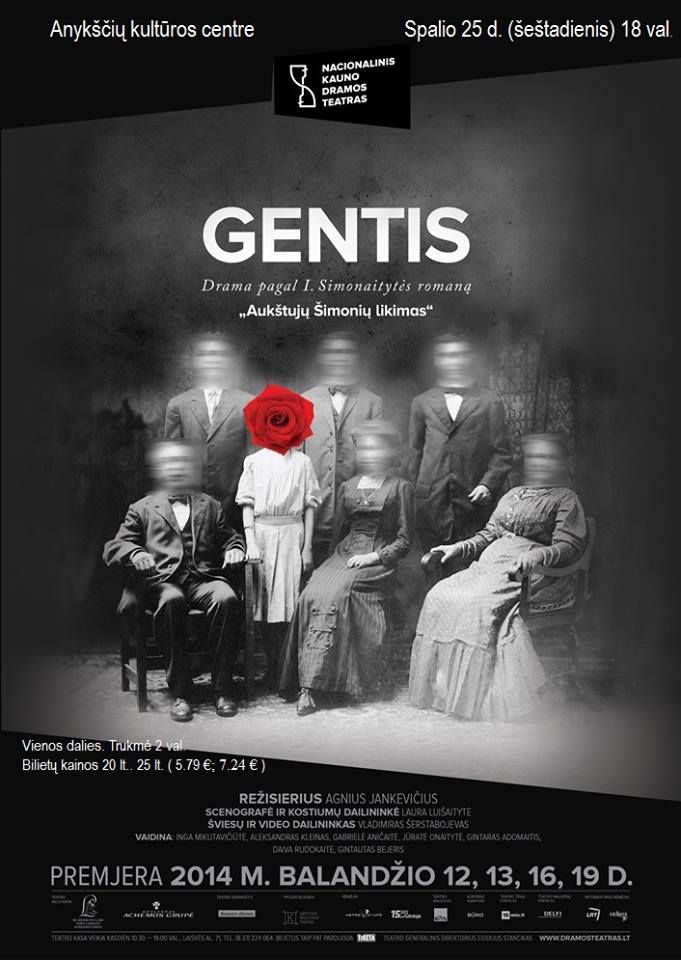 Nacionalinės dramaturgijos festivalis „Pakeleivingi″ (2014) - Agnius Jankevičius „Gentis“