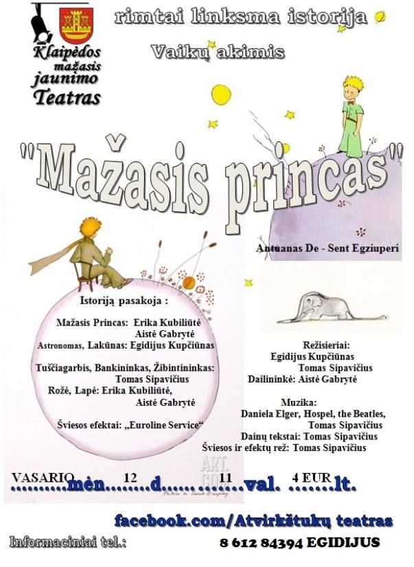 Spektaklis vaikams „Mažasis princas“