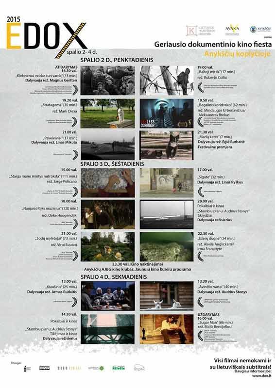 Dokumentinių filmų festivalis „EDOX“ (2015) - Pokalbiai ir kinas / Stambiu planu - Audrius Stonys
