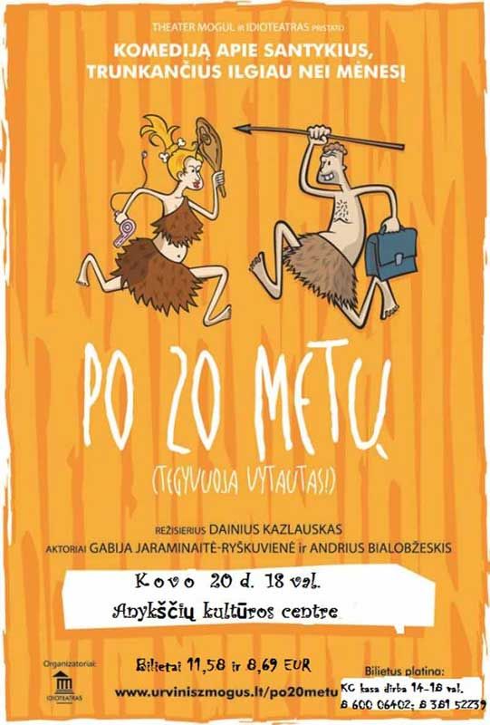 Idioteatras pristato komediją „Po 20-ies metų“