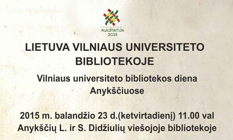 Lietuva Vilniaus universiteto bibliotekoje