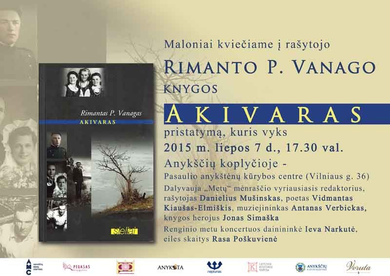 Rimanto P. Vanago knygos „Akivaras“ pristatymas