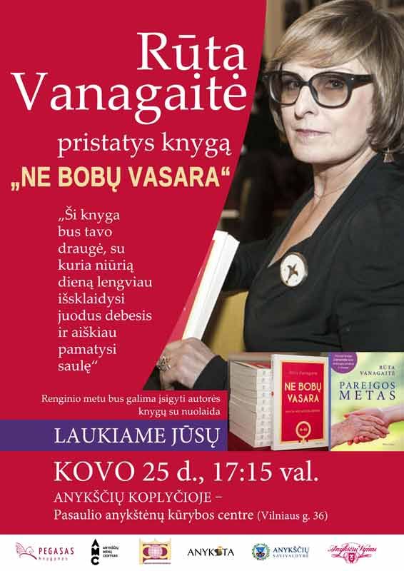 Rūtos Vanagaitės knygos „Ne bobų vasara“ pristatymas