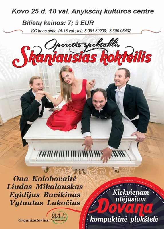 Operetės spektaklis “Skaniausias kokteilis”