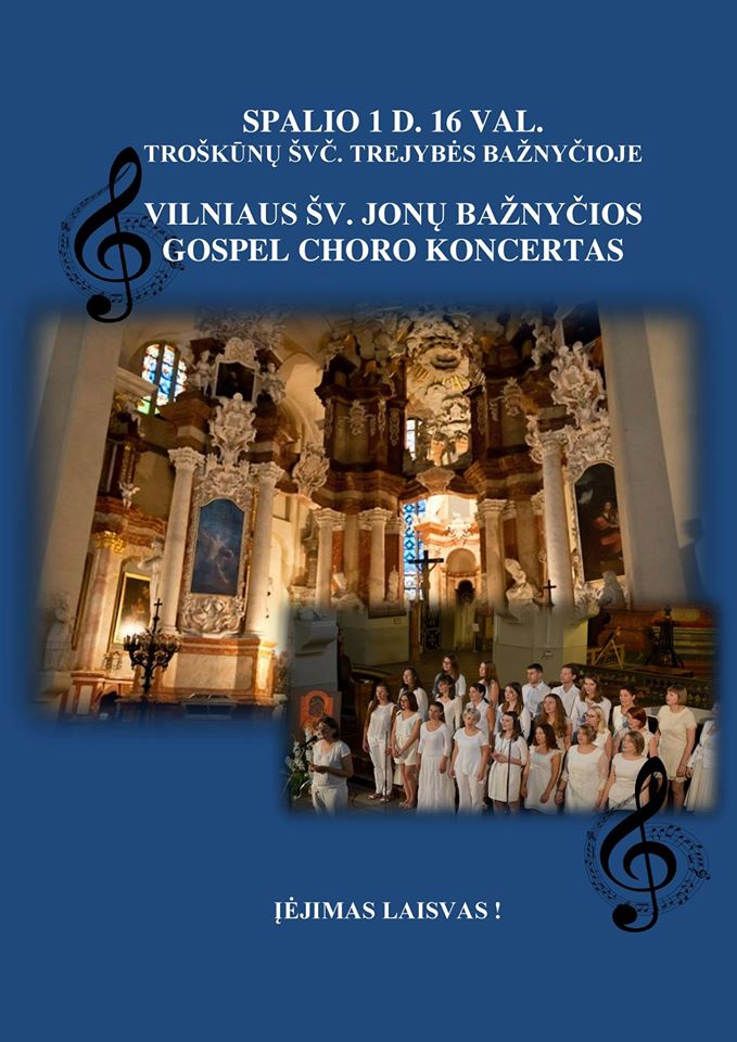 Vilniaus Šv. Jonų bažnyčios Gospel choro koncertas