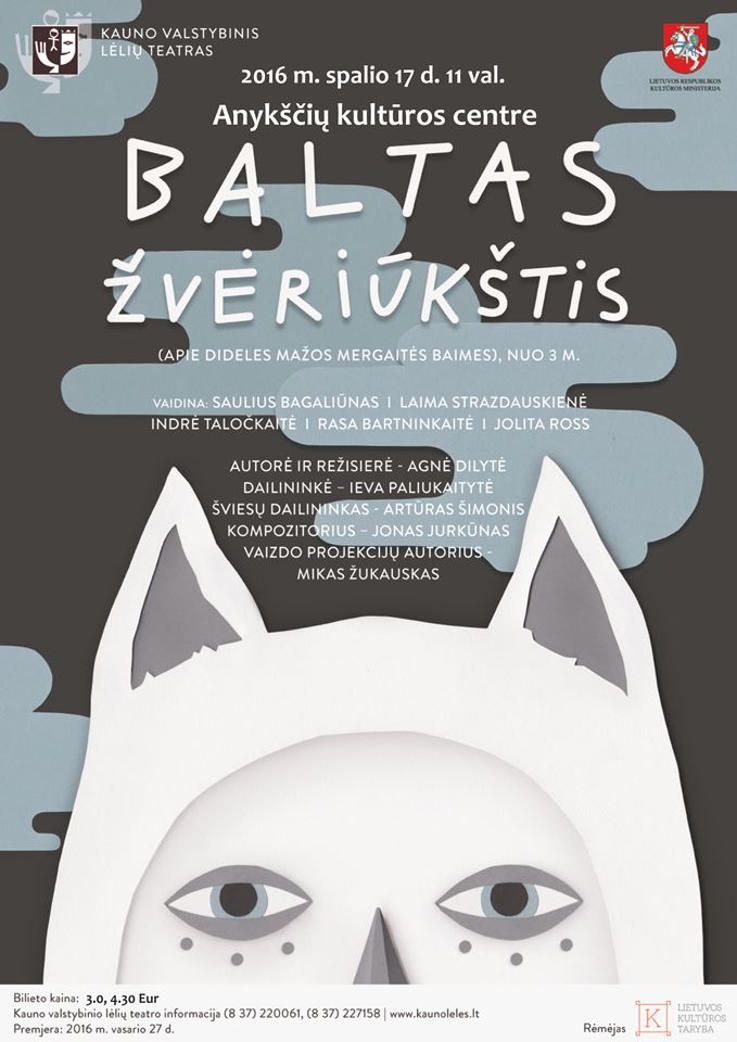 Nacionalinės dramaturgijos festivalis „Pakeleivingi″ (2016) - Agnė Dilytė „Baltas žvėriūkštis“