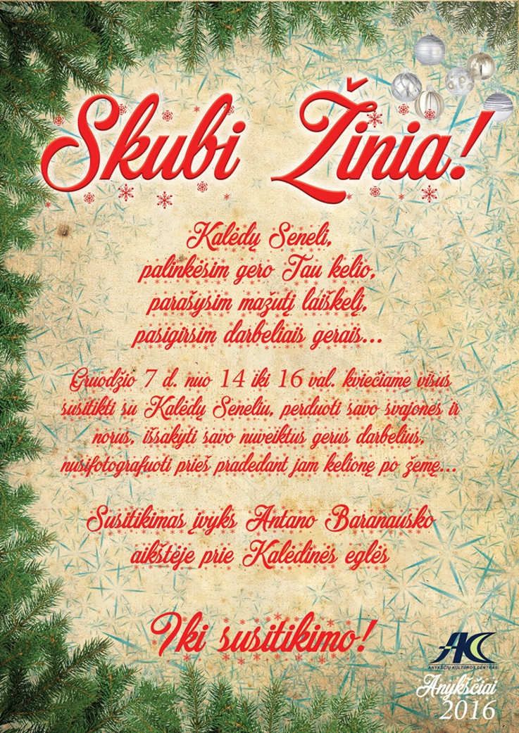 Susitikimas su Kalėdų seneliu