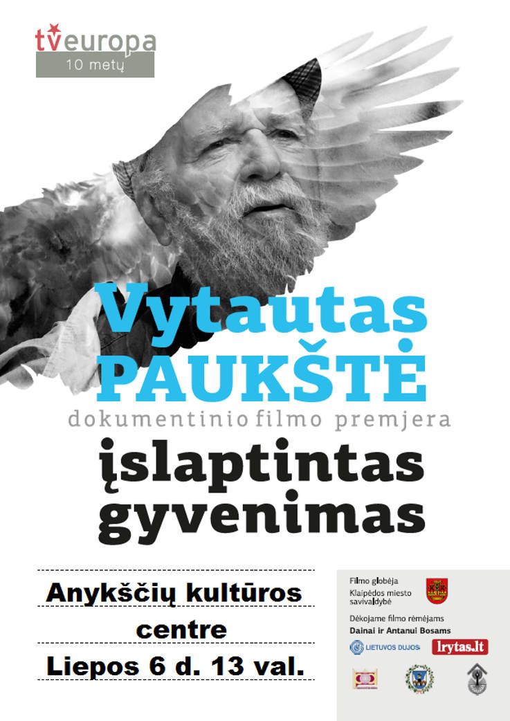 Filmo „Vytautas Paukštė - įslaptintas gyvenimas“ premjera ir susitikimas su filmo kūrėjais