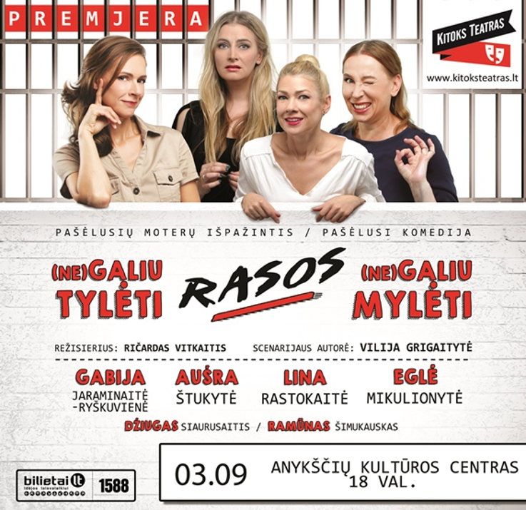 Kitoks teatras pris­tato pre­m­jerą „(Ne) Galiu tylėti, (Ne) Galiu mylėti”