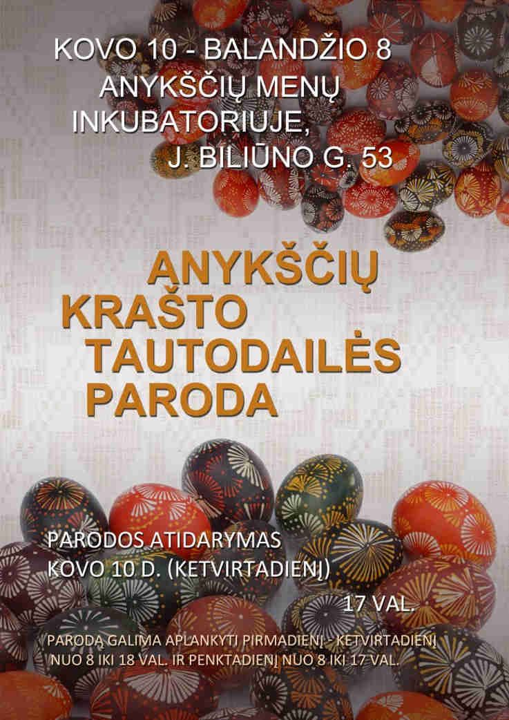 Anykščių krašto tautodailės parodos atidarymas