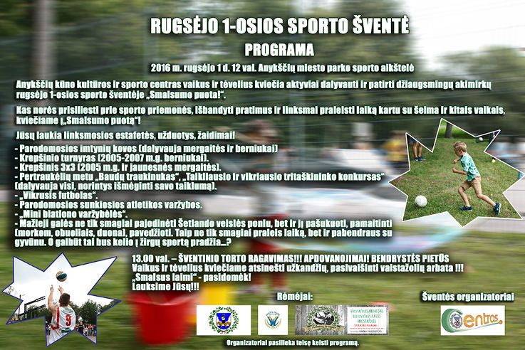 Rugsėjo 1-osios sporto šventė „Smalsumo puota!”