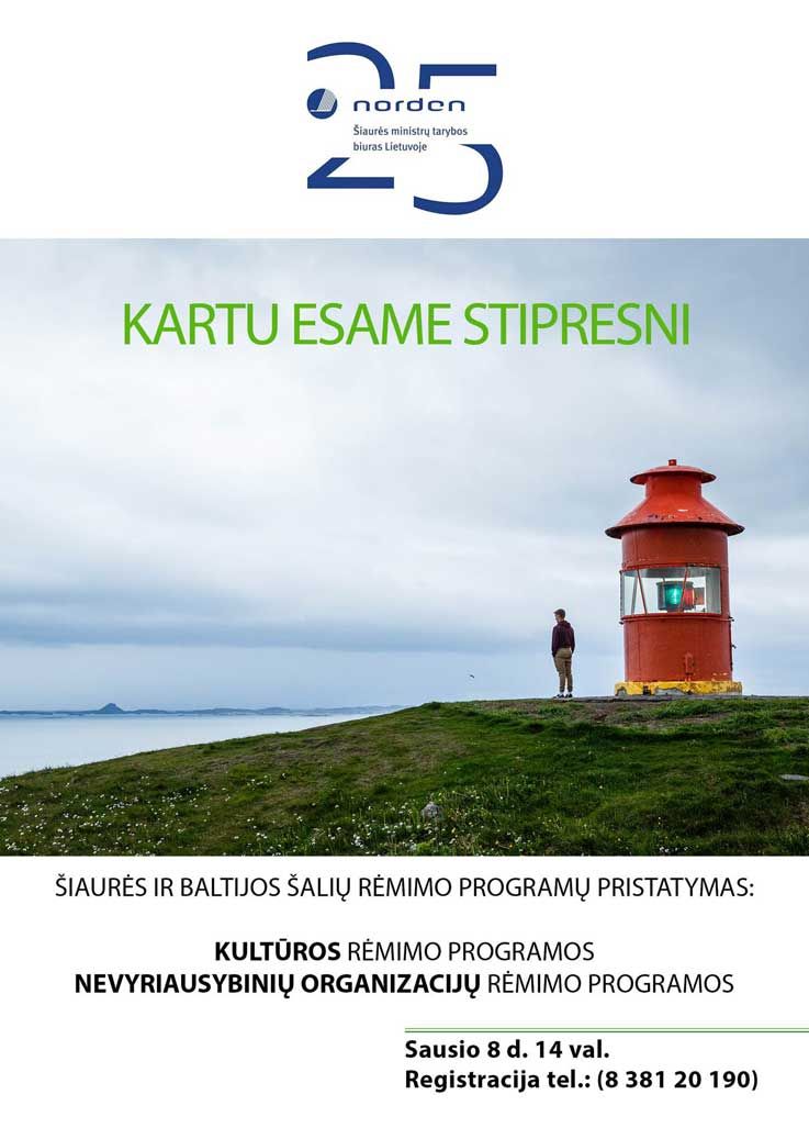 Šiaurės ir Baltijos šalių rėmimo programų pristatymas