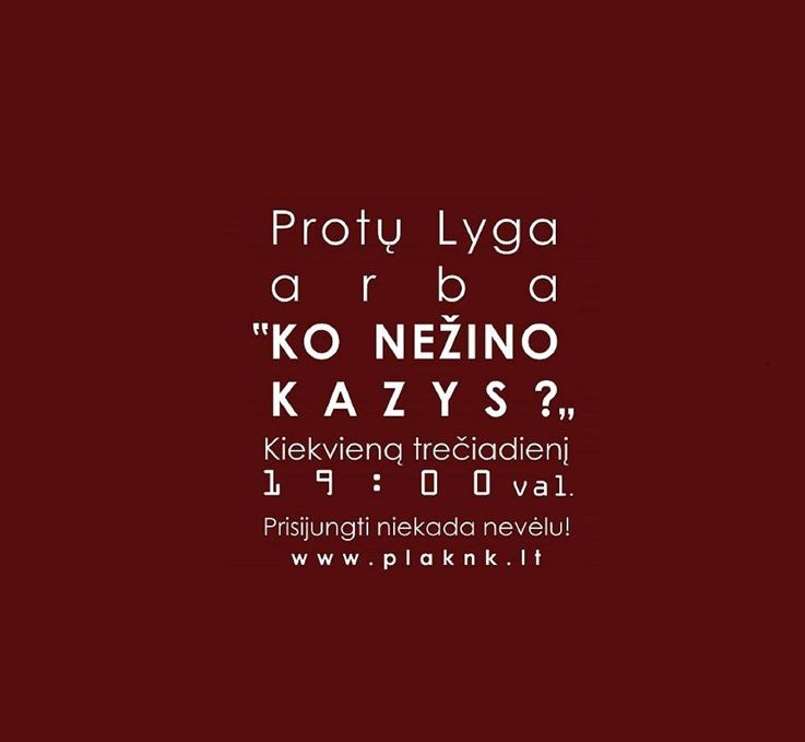 Protų Lyga arba „Ko nežino Kazys?”