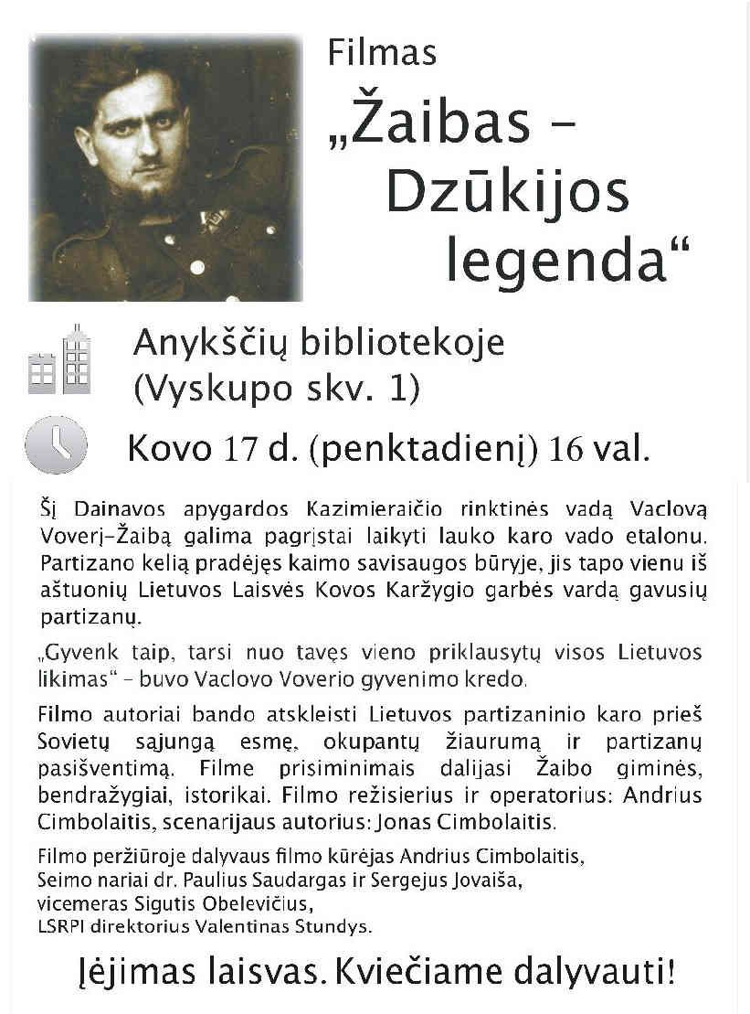 Filmas „Žaibas - Dzūkijos legenda“