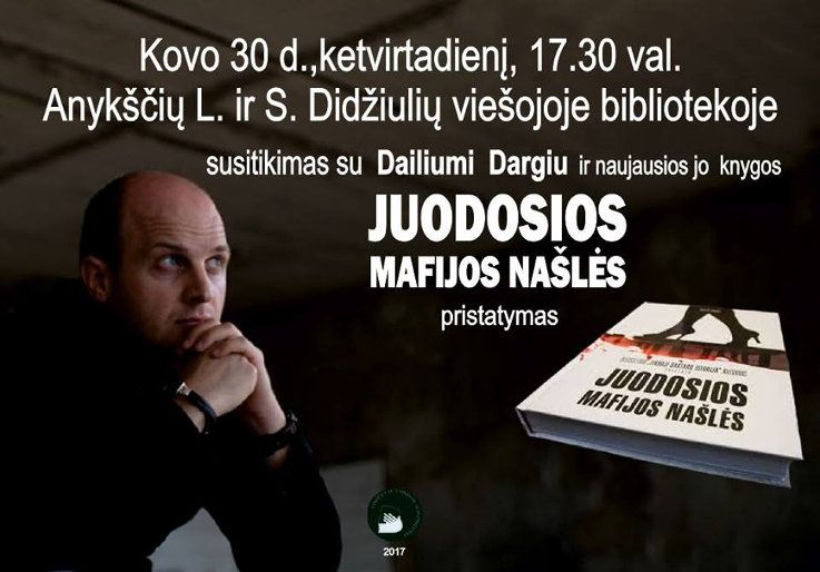 Dailiaus Dargio knygos „Juodosios mafijos našlės“ pristatymas