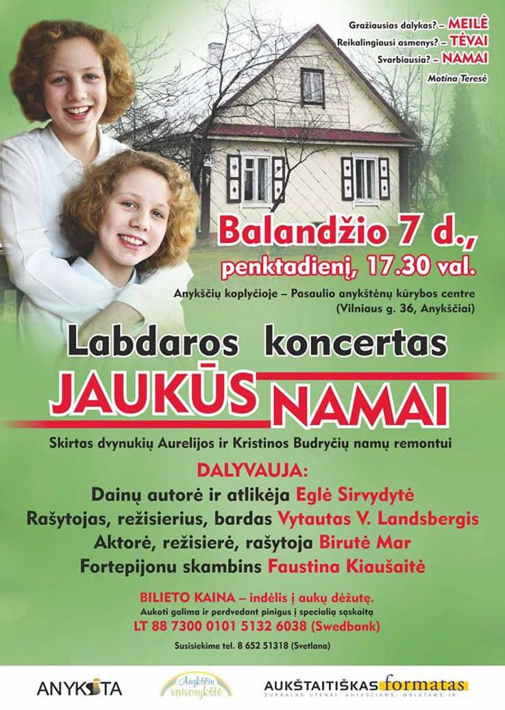 Labdaros koncertas „Jaukūs namai“