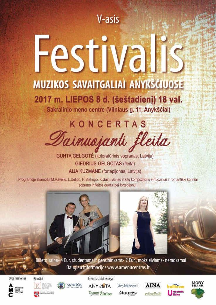 Festivalis „Muzikos savaitgaliai Anykščiuose“ (2017) - Koncertas „Dainuojanti fleita“