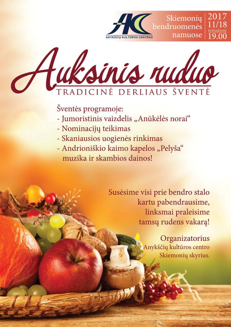 Tradicinė derliaus šventė „Auksinis ruduo“