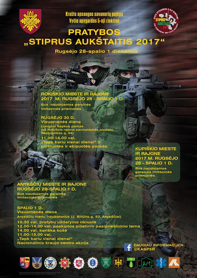 Krašto apsaugos savanorių pajėgų Vyčio apygardos 5-osios rinktinės pratybos „Stiprus Aukštaitis“ (2017) - Visuomenės diena