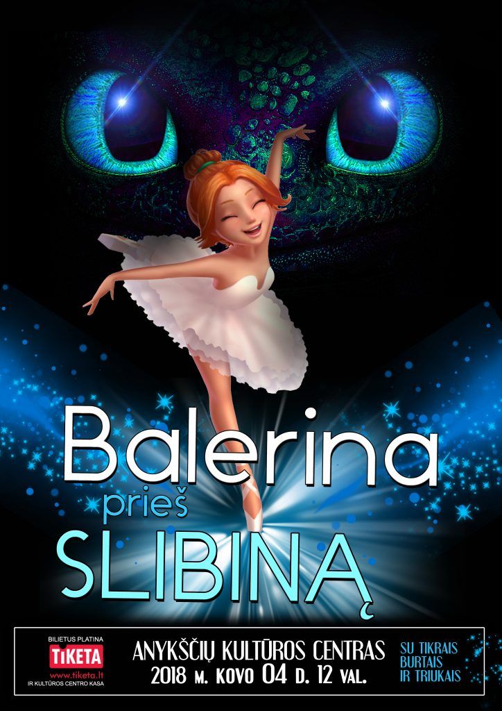 Šou vaikams „Balerina prieš slibiną“