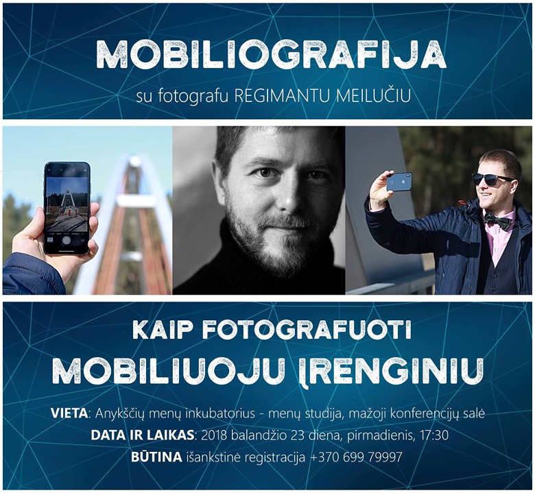 Mobiliografija su fotografu Regimantu Meilučiu