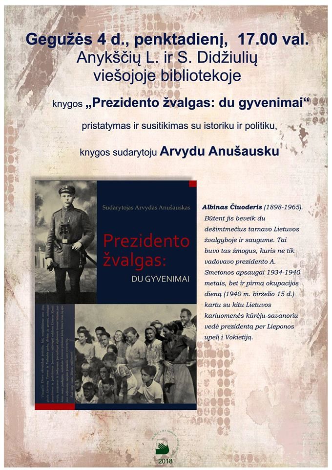 Knygos „Prezidento žvalgas: du gyvenimai“ pristatymas