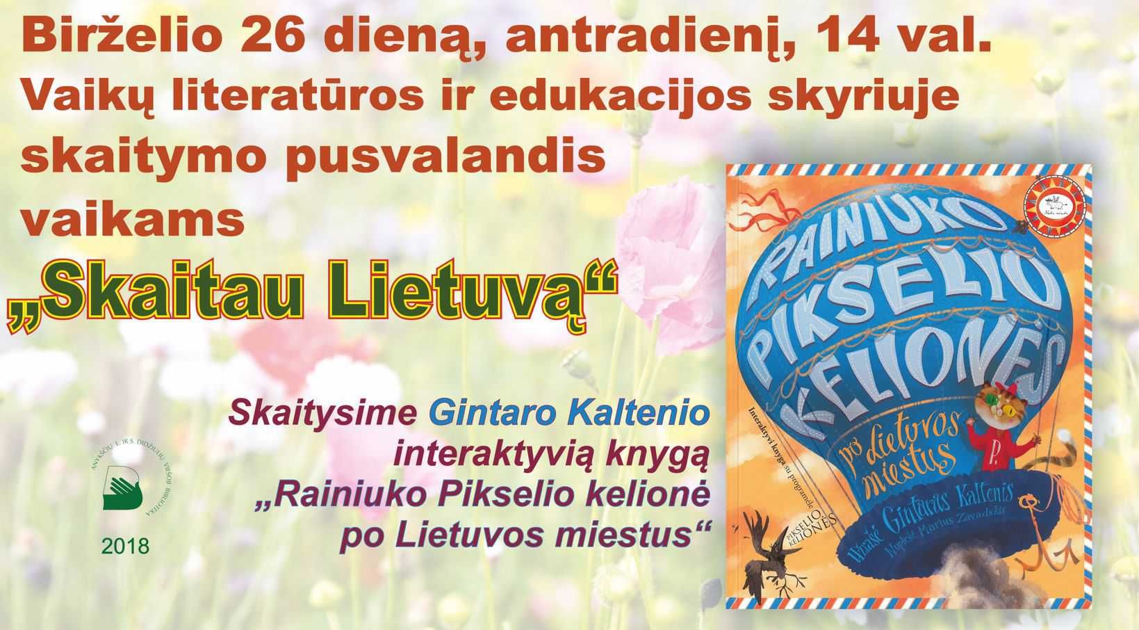 Skaitymo pusvalandis vaikams „Skaitau Lietuvą“