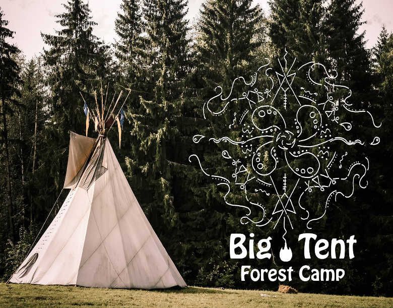 Miško stovykla vaikams anglų kalba „Big Tent Forest Camp“