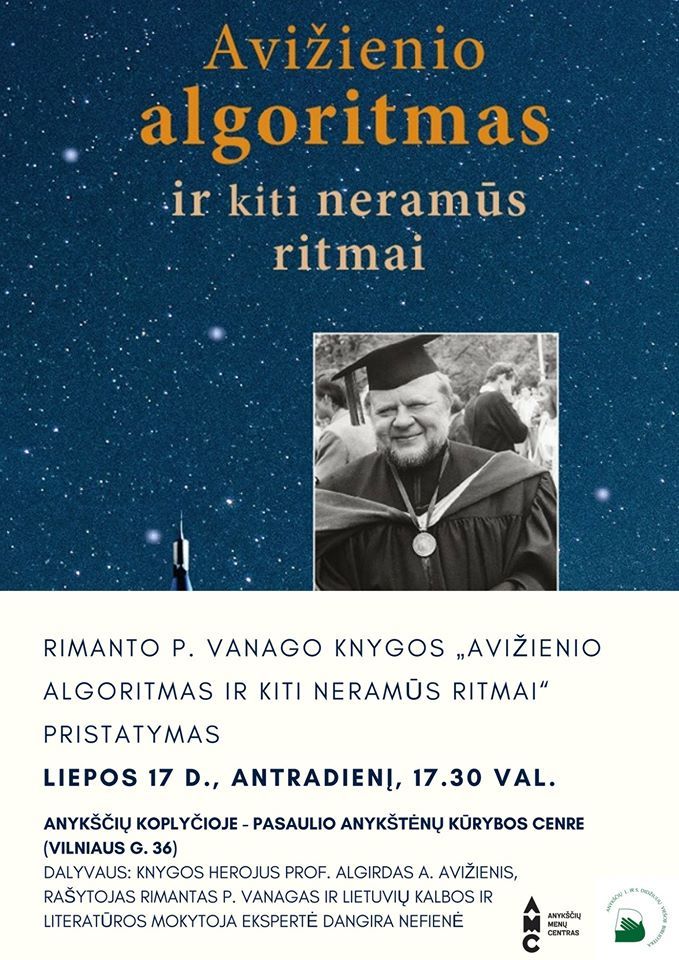 Rimanto P. Vanago knygos „Avižienio algoritmas ir kiti neramūs ritmai“ pristatymas