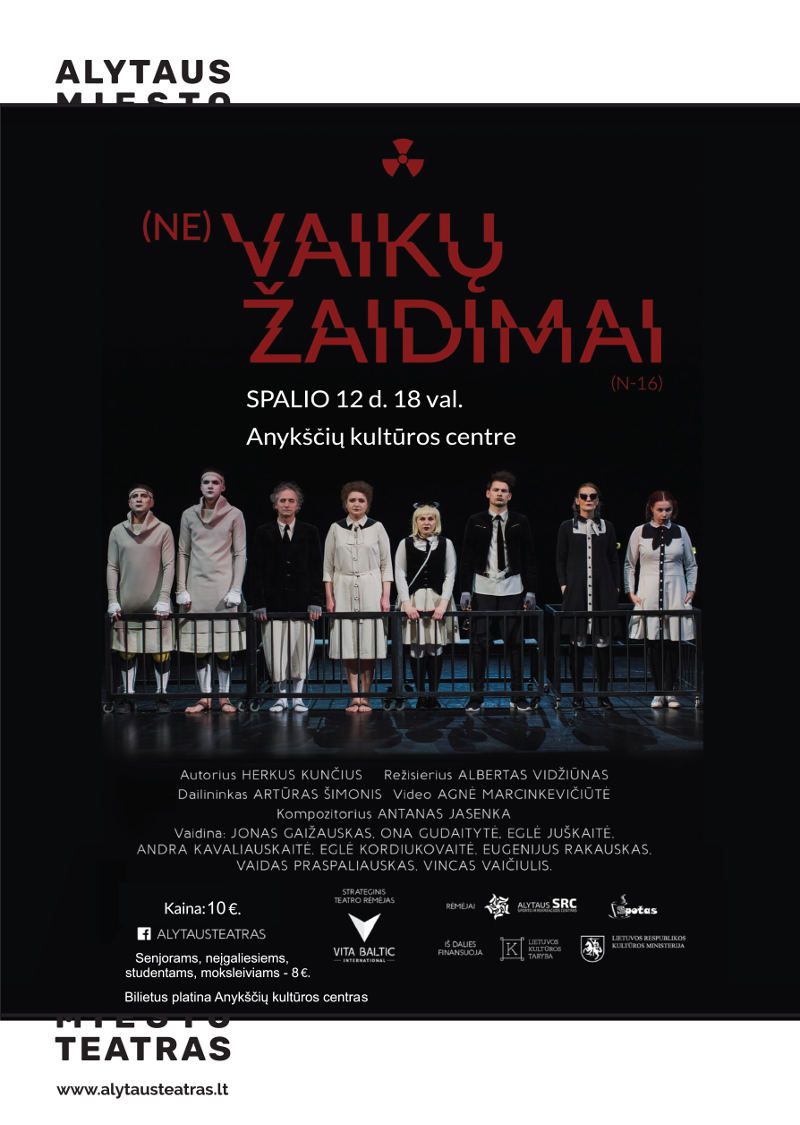 Nacionalinės dramaturgijos festivalis „Pakeleivingi“ (2018) - Alytaus miesto teatras „(Ne) vaikų žaidimai“