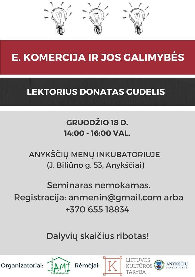 Seminaras „E. komercija ir jos galimybės“