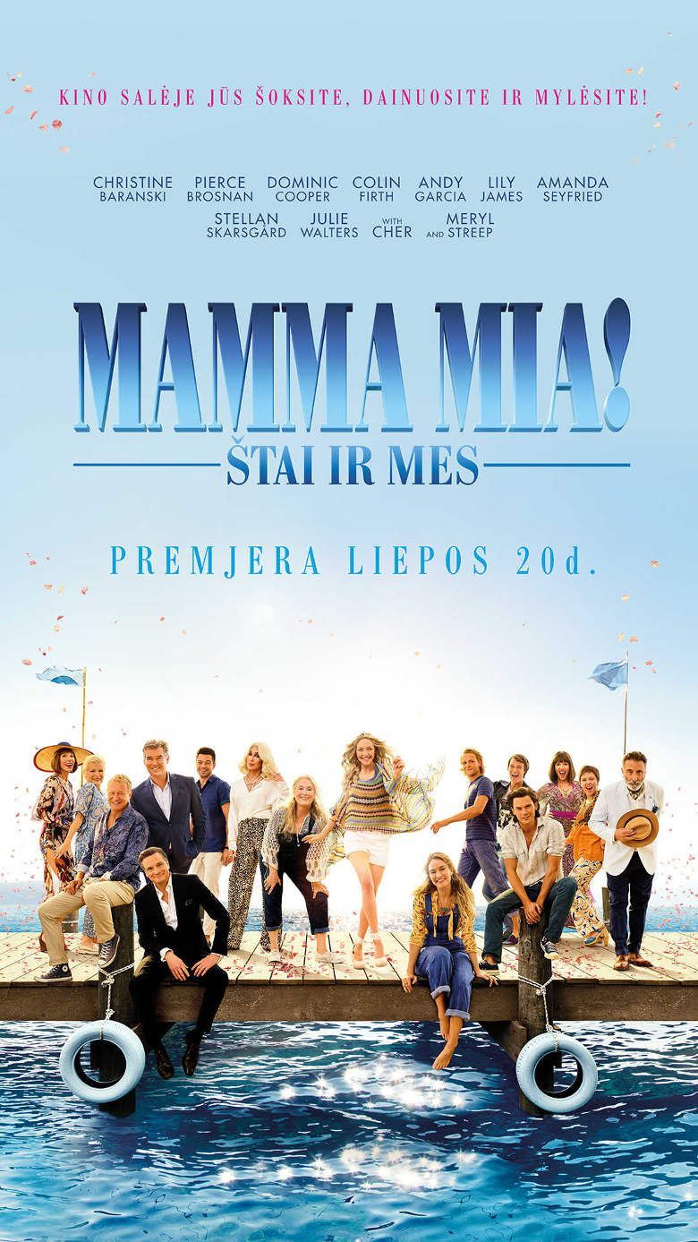 Ol Parker „Mamma Mia! Štai ir mes“ (2018, trukmė: 1:40)