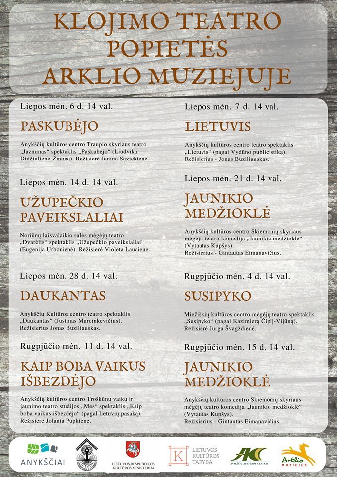 Klojimo teatro popietės Arklio muziejuje (2018) - Spektaklis pagal Vydūno publicistiką „Lietuvis“