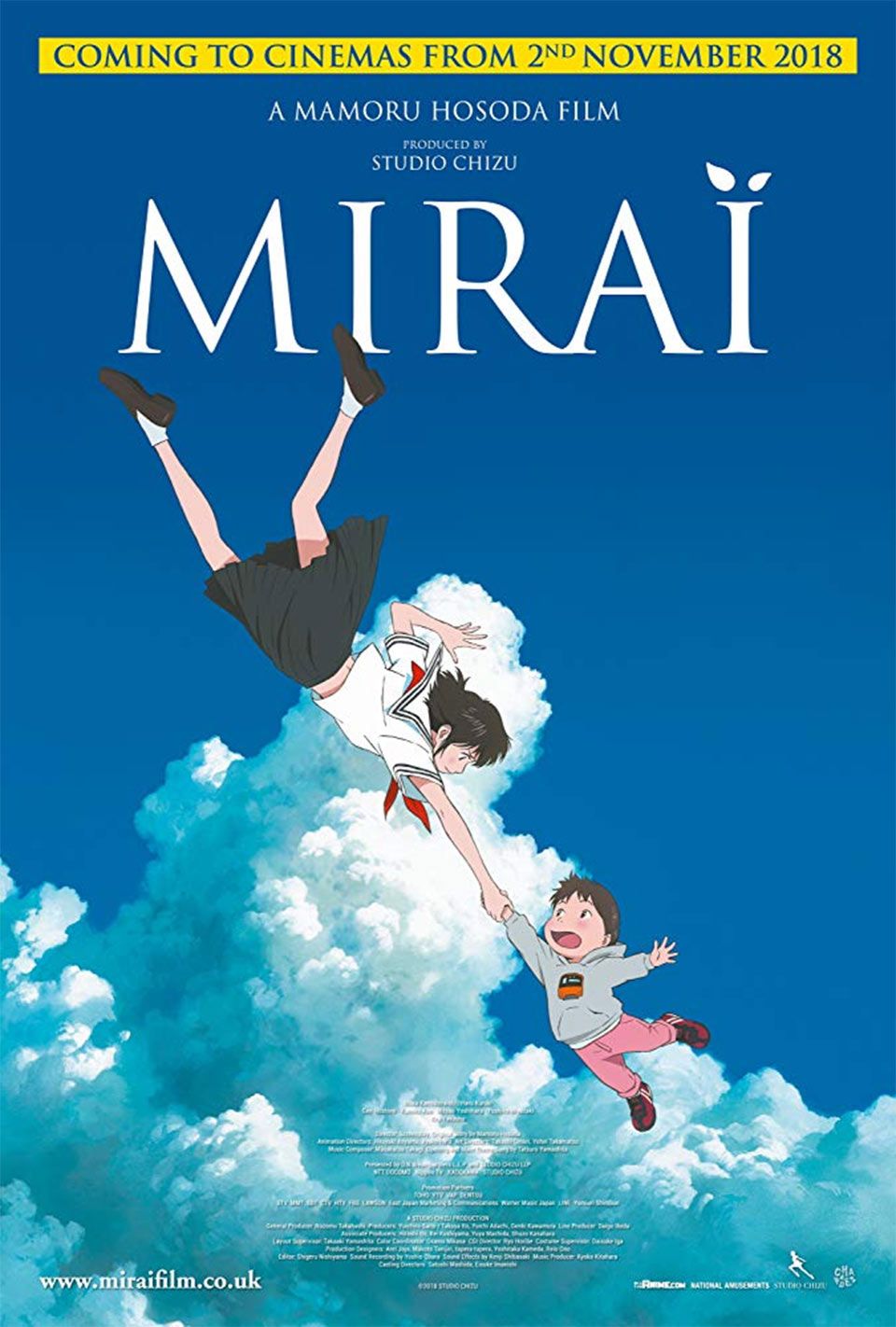 „Kino pavasaris“ (2019) Anykščiuose / Mamoru Hosoda „Mano mažoji sesutė Mirai“ (2018, trukmė 1:38)