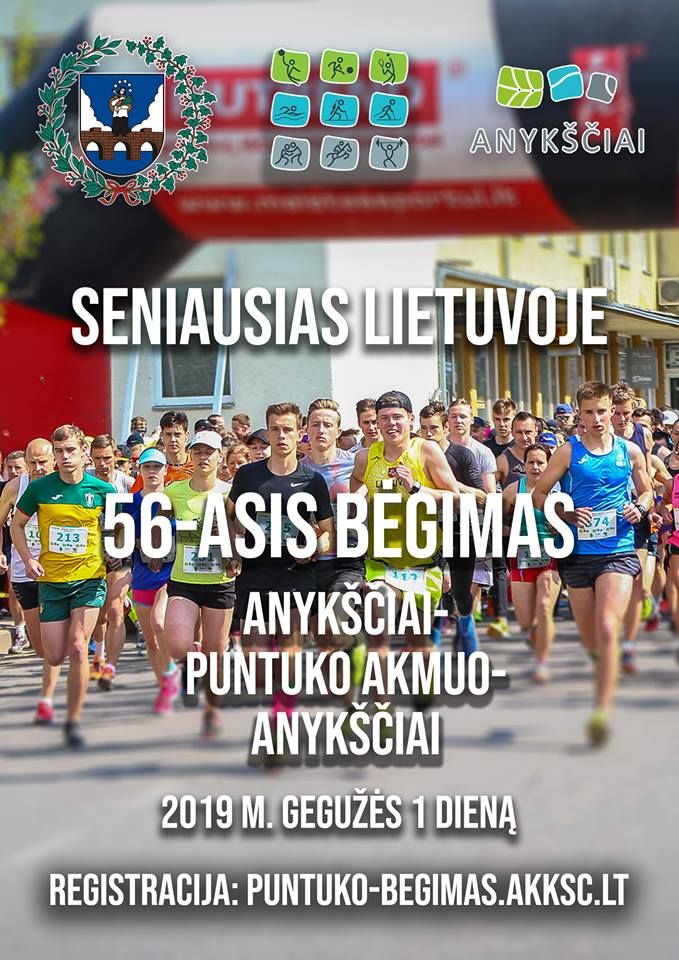 56-asis „Puntuko bėgimas“ Anykščiuose