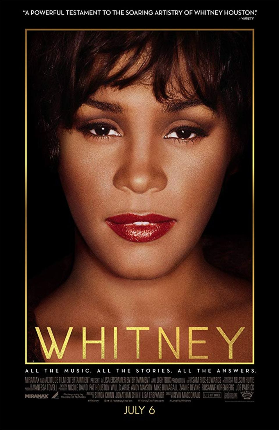 Kevin Macdonald  „Whitney“ (2018, trukmė 2:02)