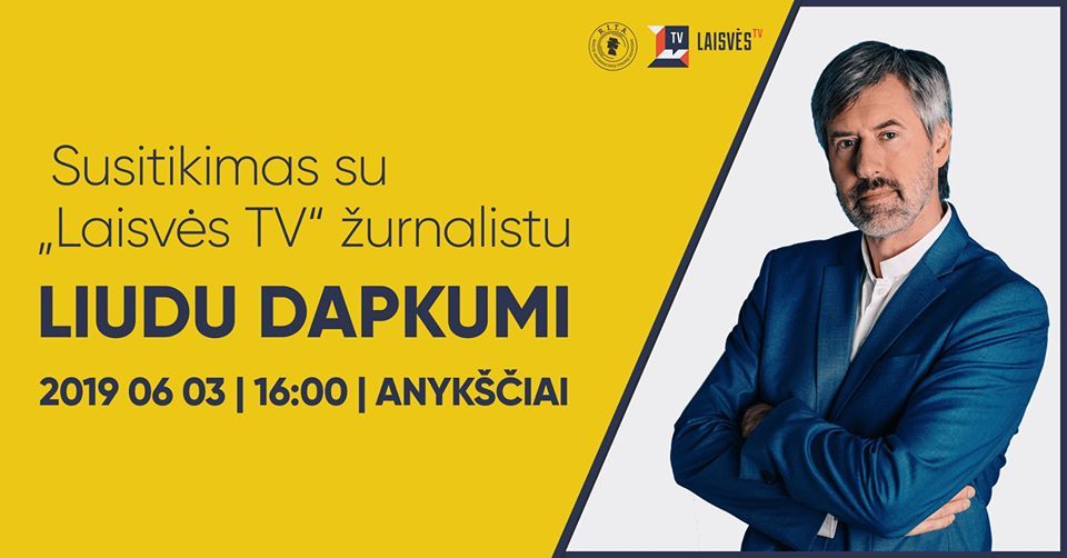 Susitikimas su „Laisvės TV“ žurnalistu iš R.I.T.A. tyrimų komandos Liudu Dapkumi