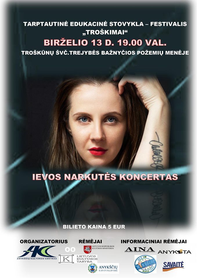 Tarptautinė edukacinė stovykla - festivalis „Troškimai“ (2019) / Ievos Narkutės koncertas