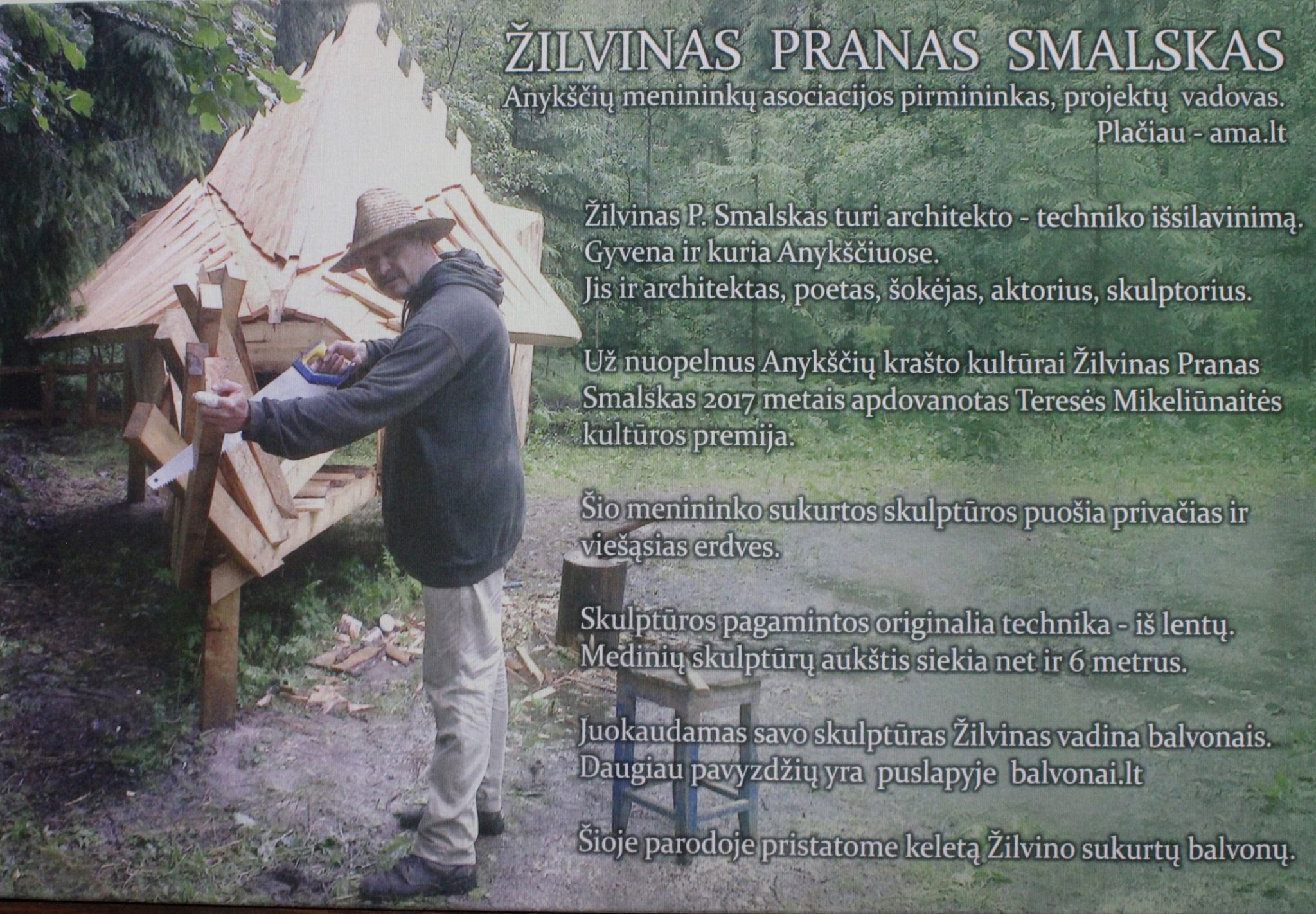 Žilvino Prano Smalsko medinių skulptūrų fotografijų paroda